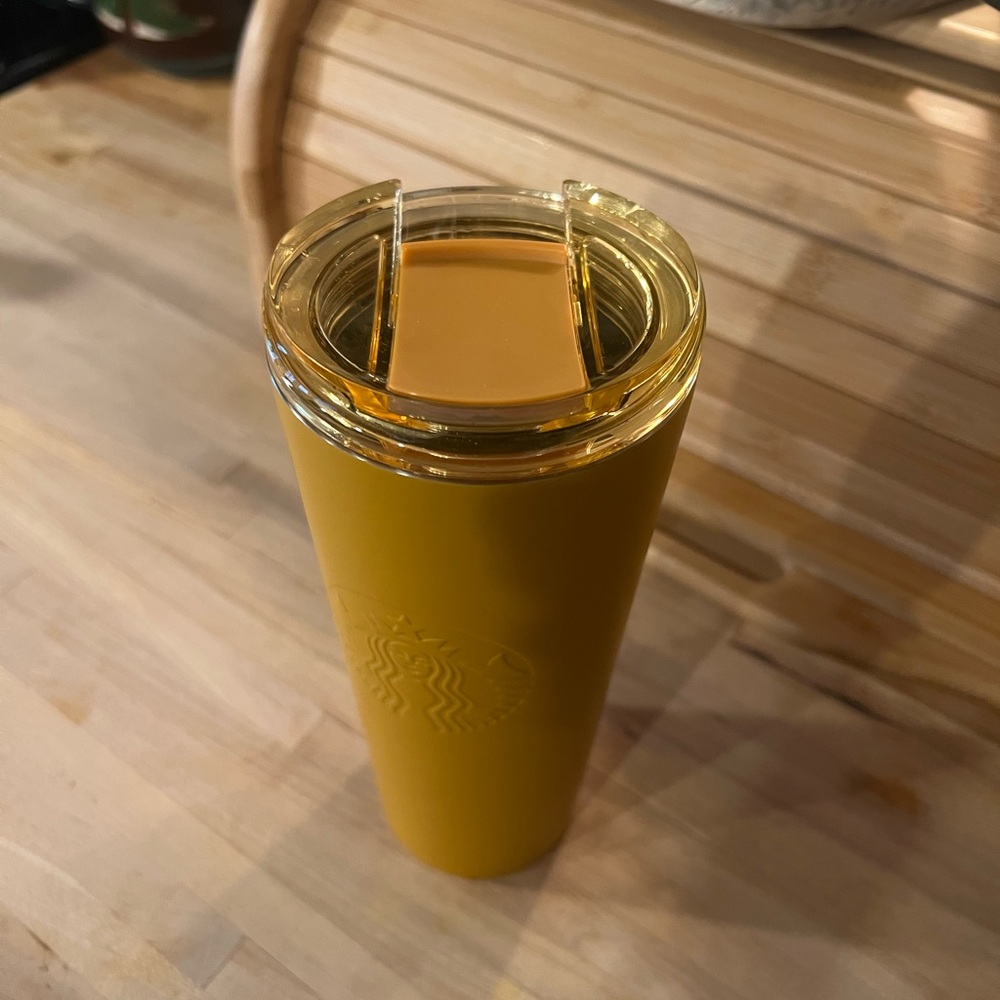 Starbucks 16oz Mustard Yellow Sirens Hot Tumbler - Picture 2 of 6